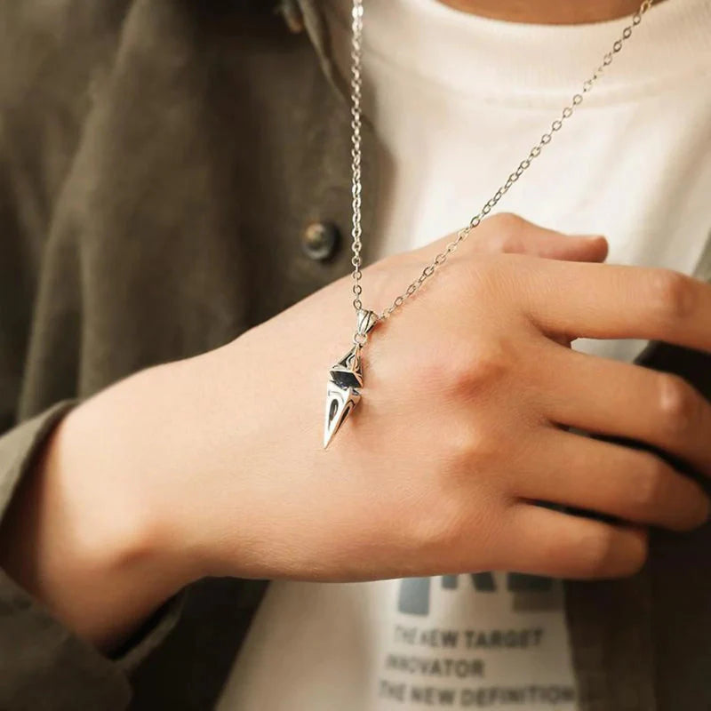 Callum Angular Blue Stone Necklace