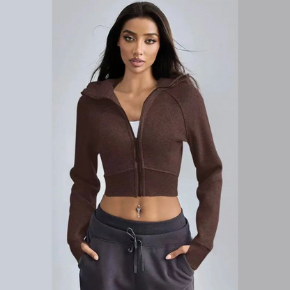 ZenCore Cropped Zip-up Hoodie VIP