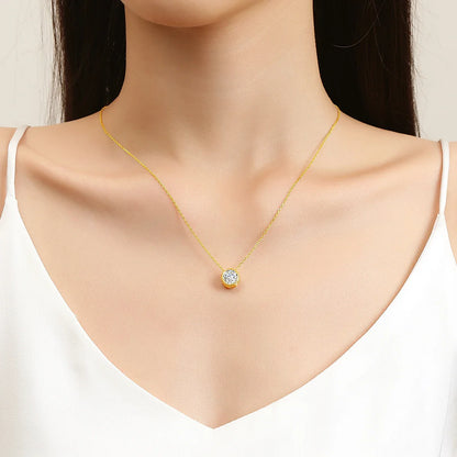 Aurora Moissanite VVS 18K Gold Necklace