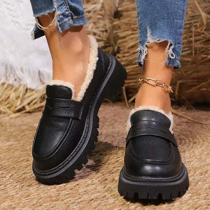 Keller Sherpa-Lined Platform Loafer