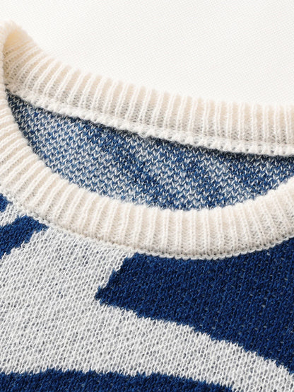 Swirlstorm Abstract Wool Pullover