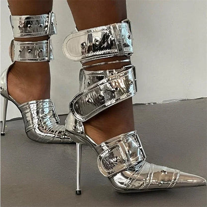 Rebel Chic Buckle Heels