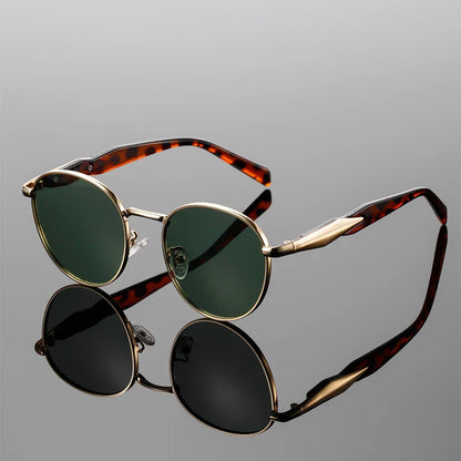 Darven Retro Metal Round Sunglasses