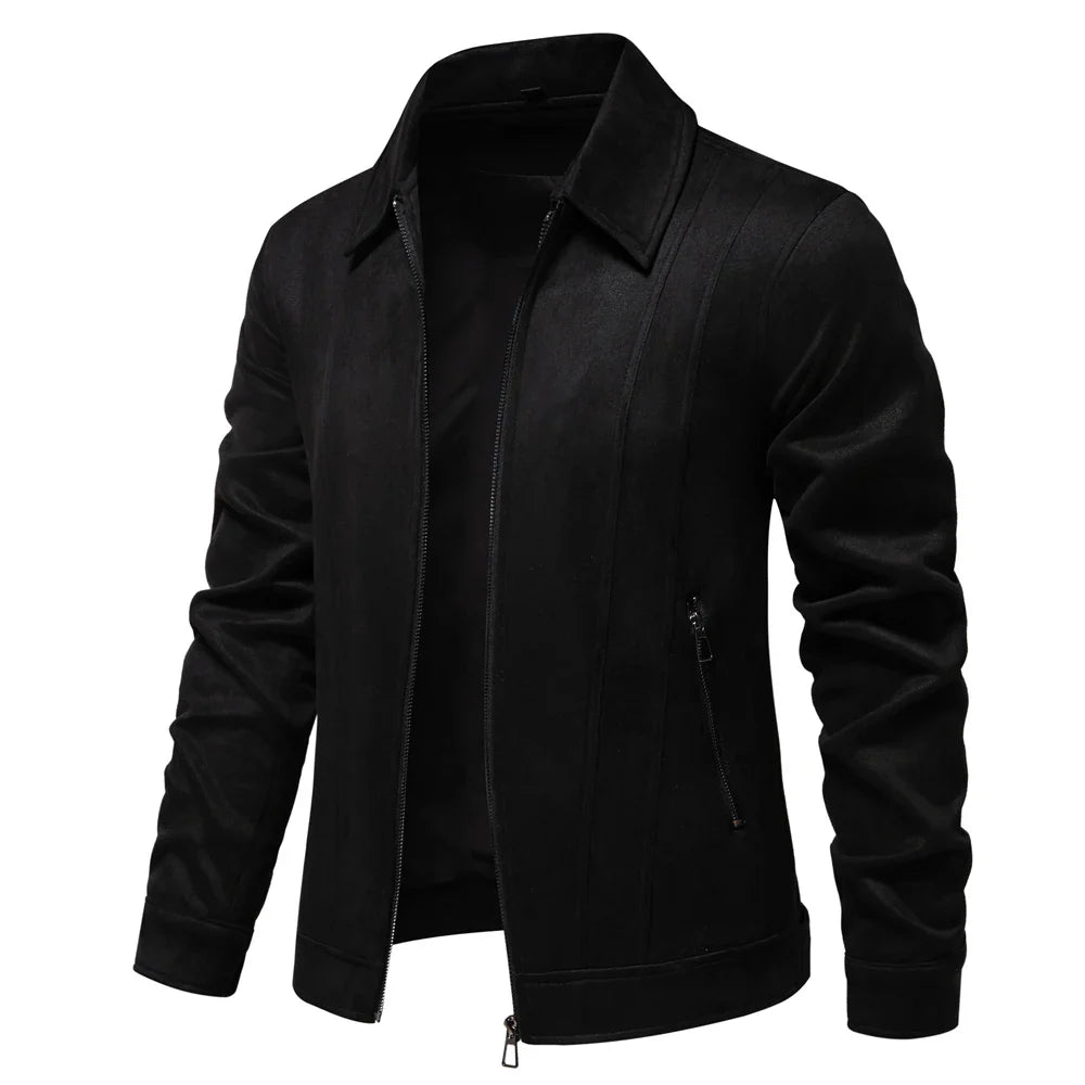 Hudson Suede Trucker Jacket