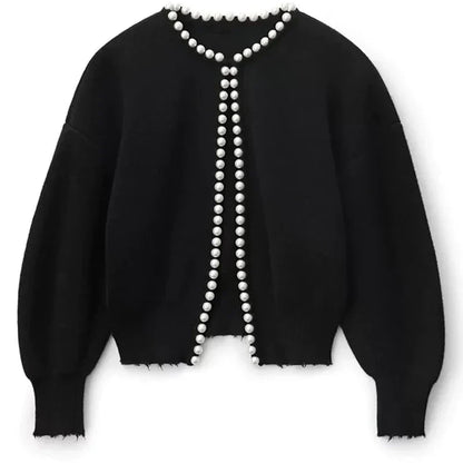 Marga Pearl-lined Knit Cardigan