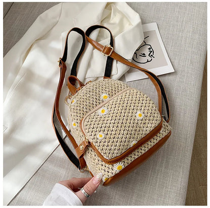 Petite Floré Embroidered Student Bag