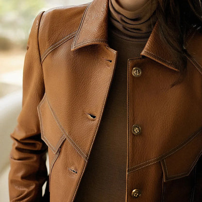 Dax Moto Leather Lapel Jacket