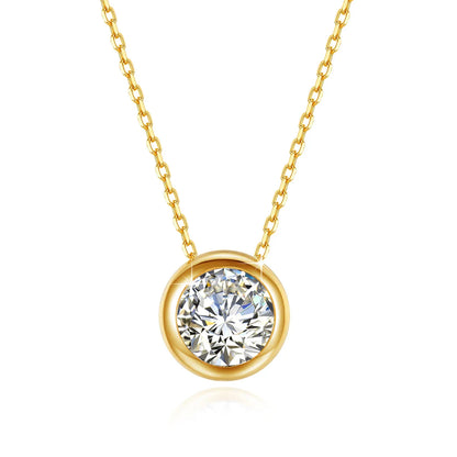 Aurora Moissanite VVS 18K Gold Necklace