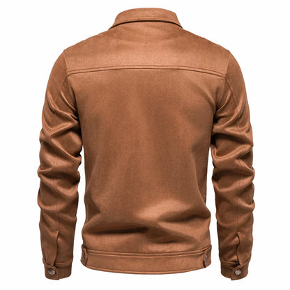 Hudson Suede Trucker Jacket