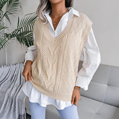 Ellsworth Calloway Knitted Wool Vest
