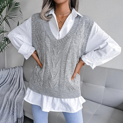 Ellsworth Calloway Knitted Wool Vest