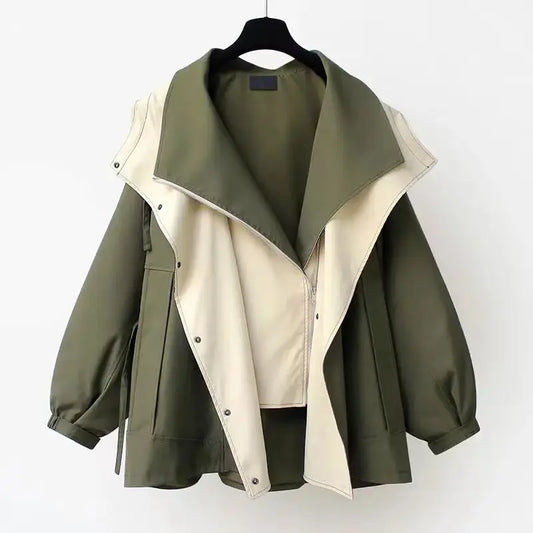 Everly Layered Panel Windbreaker