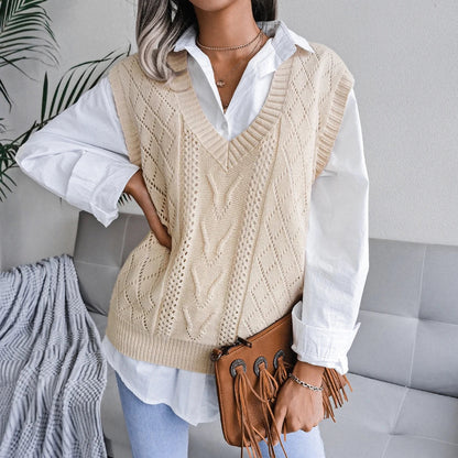 Ellsworth Calloway Knitted Wool Vest