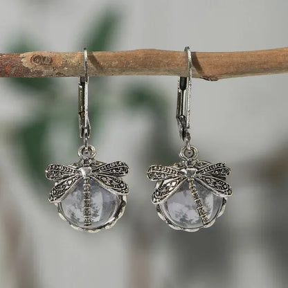 Dragonfly Antique Earrings