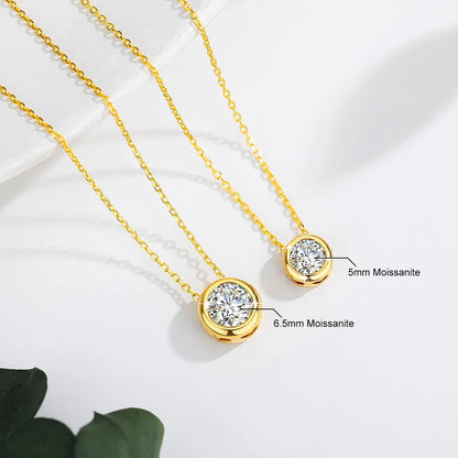 Aurora Moissanite VVS 18K Gold Necklace