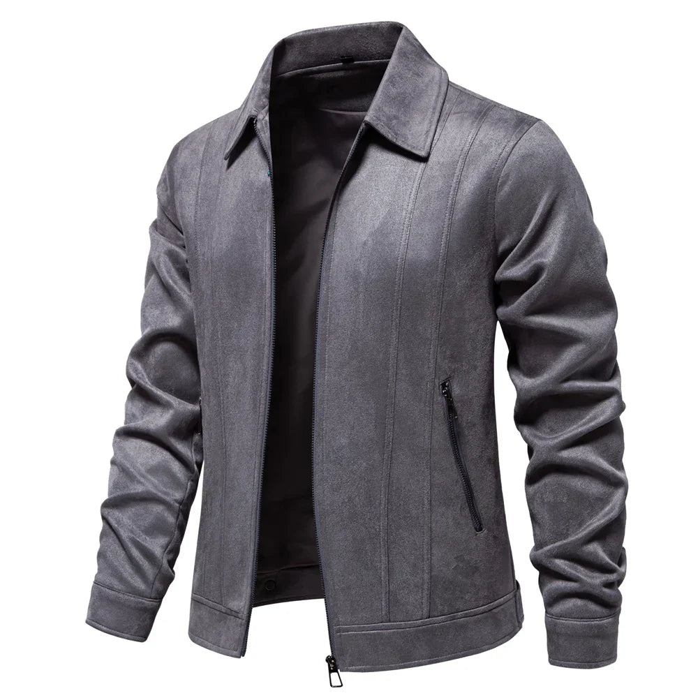 Hudson Suede Trucker Jacket