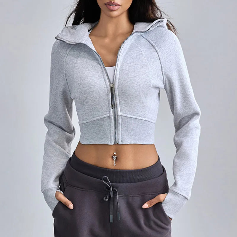 ZenCore Cropped Zip-up Hoodie VIP