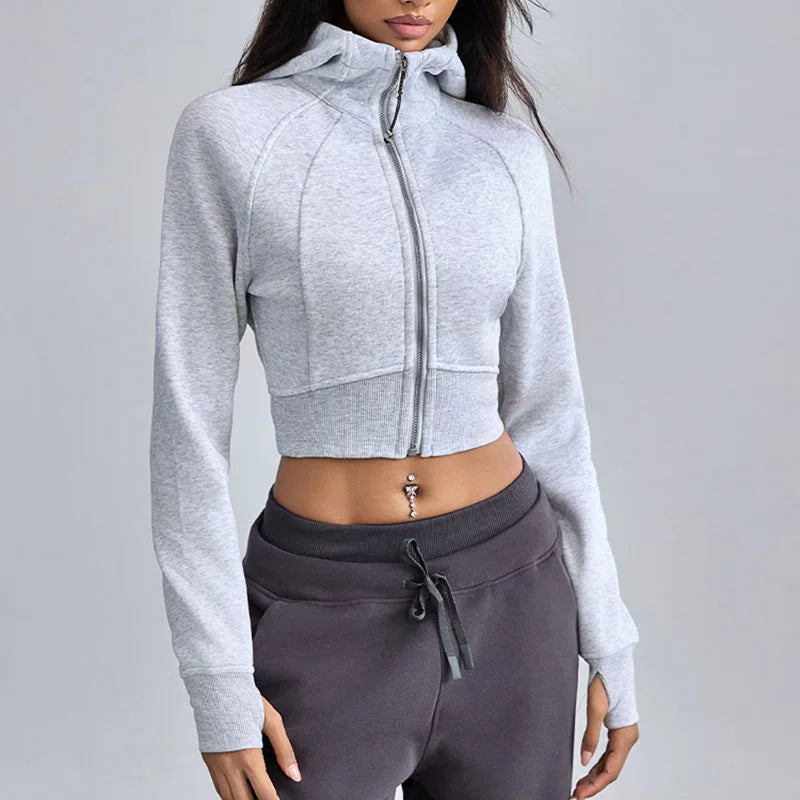 ZenCore Cropped Zip-up Hoodie VIP