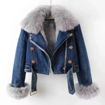 Delmare Fur-Trim Jacket