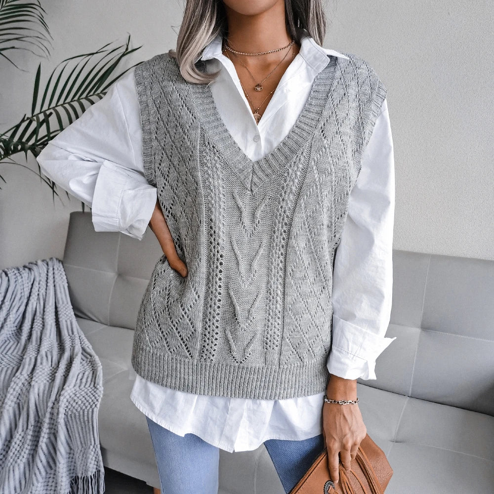 Ellsworth Calloway Knitted Wool Vest