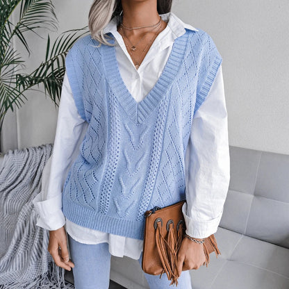 Ellsworth Calloway Knitted Wool Vest