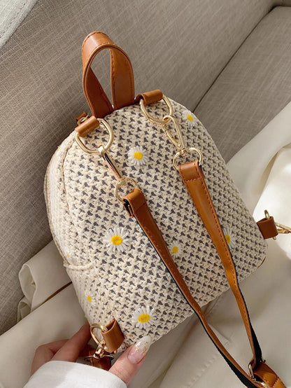 Petite Floré Embroidered Student Bag