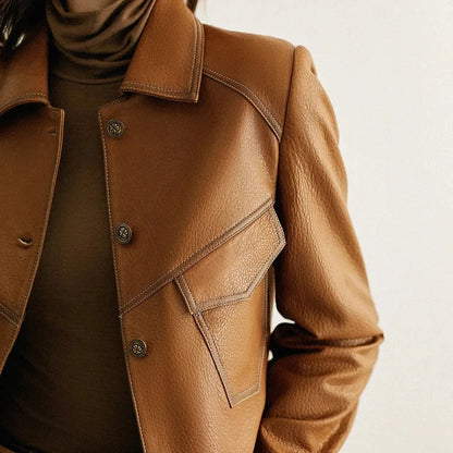 Dax Moto Leather Lapel Jacket