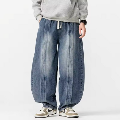 Renzo Wide-Leg Denim Pants