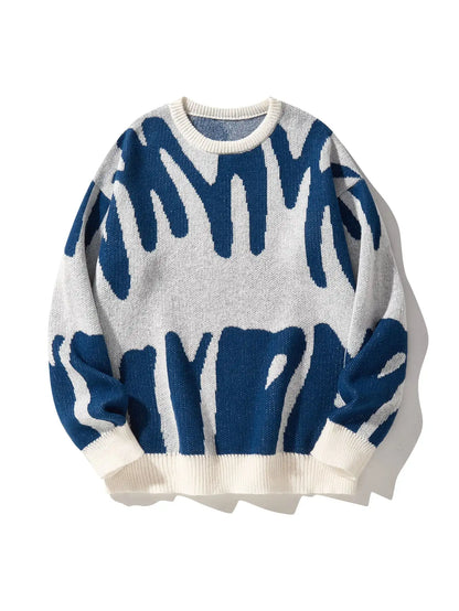 Zarel Abstract Knit Sweater