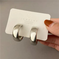 Silver-single hoop