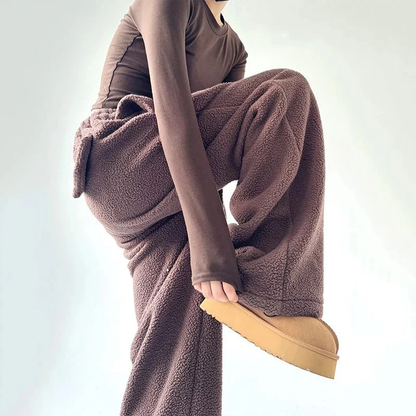 Elena Rose Sherpa Sweatpants