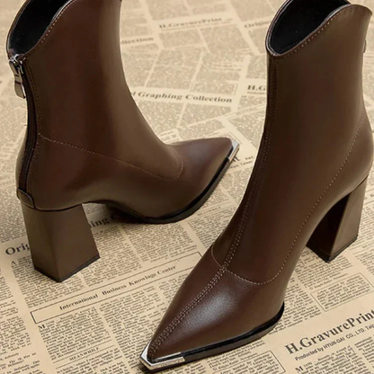 Montrose Chrome Tip Chelsea Boots