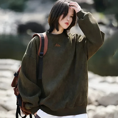 Kivo Suede Pullover
