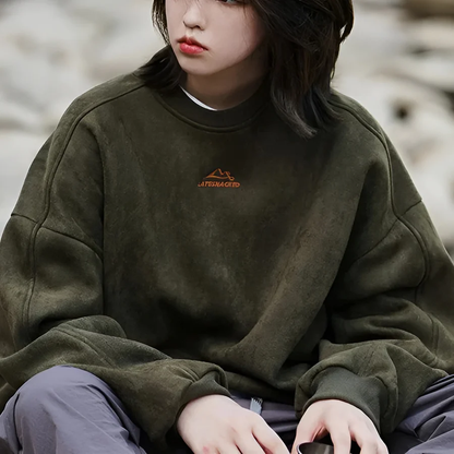 Kivo Suede Pullover