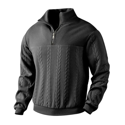 Matthis Textured Knit Half-Zip
