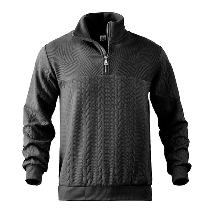 Matthis Textured Knit Half-Zip