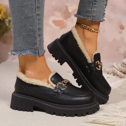 Keller Sherpa-Lined Platform Loafer