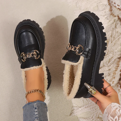 Keller Sherpa-Lined Platform Loafer
