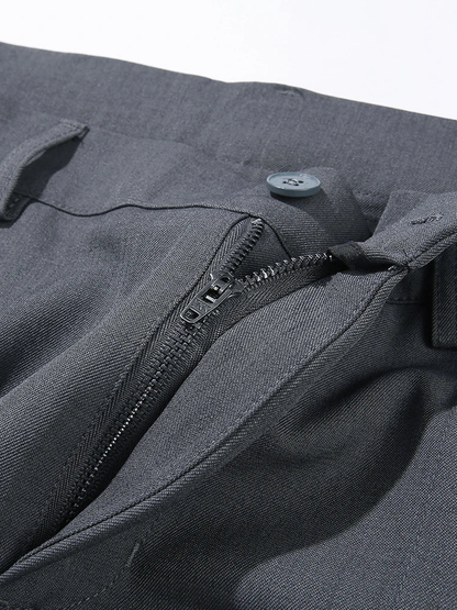 Laurent Pleated Straight Pants