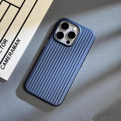 Groove Ribbed Metal iPhone Case