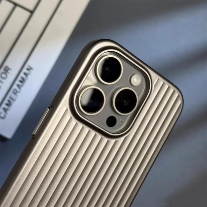 Groove Ribbed Metal iPhone Case