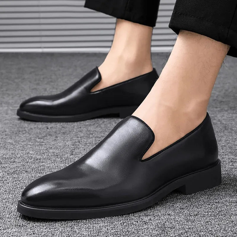 Evendro Genuine Leather Loafers
