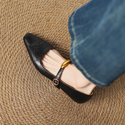 Édeline Leather Wedges